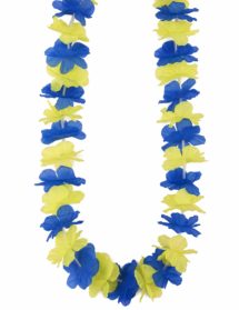 coupe du monde 2018, supporter suède, accessoire supporter suède, mondial 2018, Collier de Fleurs Supporter, Suède