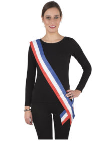 echarpe de maire, écharpe bleu blanc rouge, écharpe de miss france, écharpe tricolore, accessoire bleu blanc rouge
