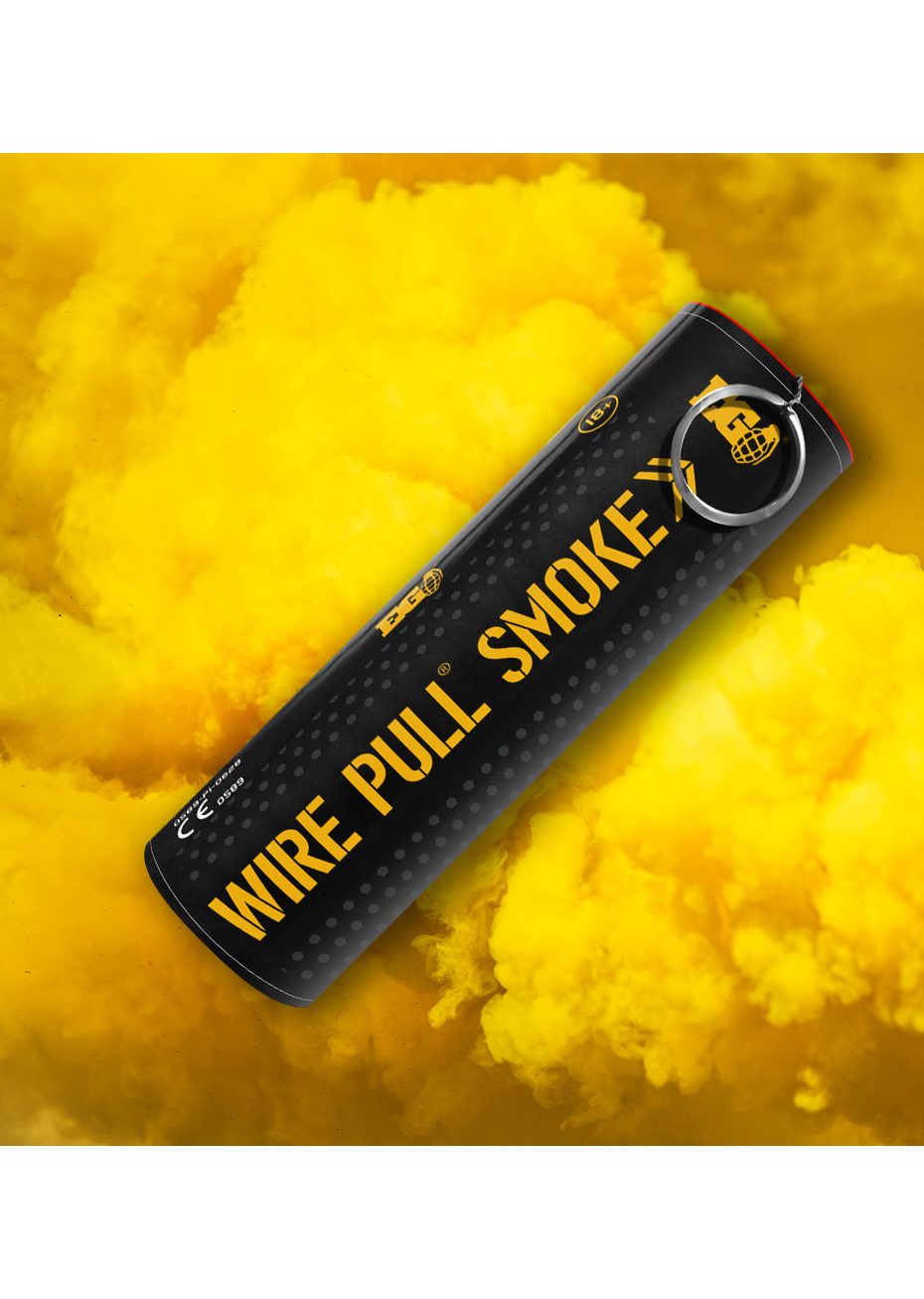 ZENDA CLUB Fumigènes à Main Jaune - Lot De 2 - 100 Secondes De Fumée - Parfaits Pour Mariages, Photos Et Événements