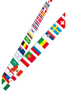 guirlande coupe du monde, guirlande drapeaux multi pays, guirlande pays, guirlande fanions pays, guirlande fanions coupe du monde 2018, guirlande drapeaux 32 pays, Guirlande Drapeaux 32 Pays
