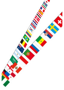 guirlande coupe du monde, guirlande drapeaux multi pays, guirlande pays, guirlande fanions pays, guirlande fanions coupe du monde 2018, guirlande drapeaux 32 pays, Guirlande Drapeaux 32 Pays du Monde