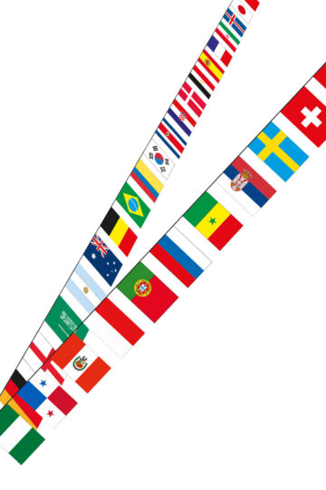 guirlande coupe du monde, guirlande drapeaux multi pays, guirlande pays, guirlande fanions pays, guirlande fanions coupe du monde 2018, guirlande drapeaux 32 pays Guirlande Drapeaux 32 Pays Coupe du Monde