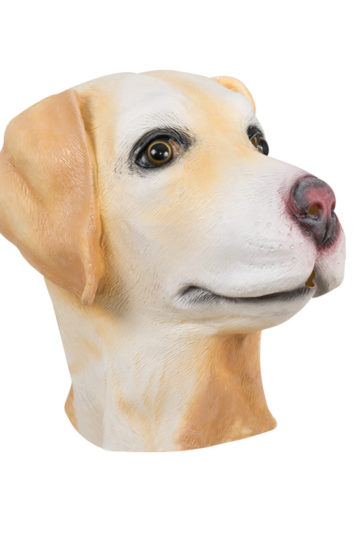 masques animaux, masque de chien, masque de chien en latex, masques d'animaux Masque de Chien Espiègle, en Latex