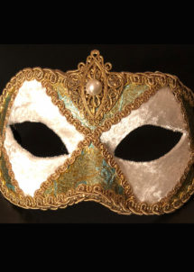 masque vénitien, masque carnaval de Venise, loup vénitien, masque vénitien, masque carnaval de venise, Arlecchino Stoffa, Passementerie, Vénitien Fait Main