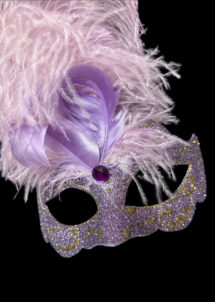 loup vénitien plumes, masque vénitiens à plumes, masque vénitien fait main