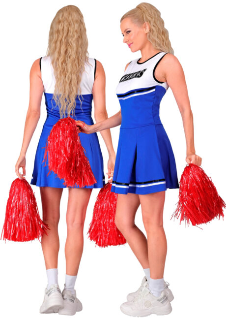 déguisement cheerleader, déguisement pompom girl, déguisement pom pom girl, Déguisement Pompom Girl, Cheerleader, Bleu et Blanc