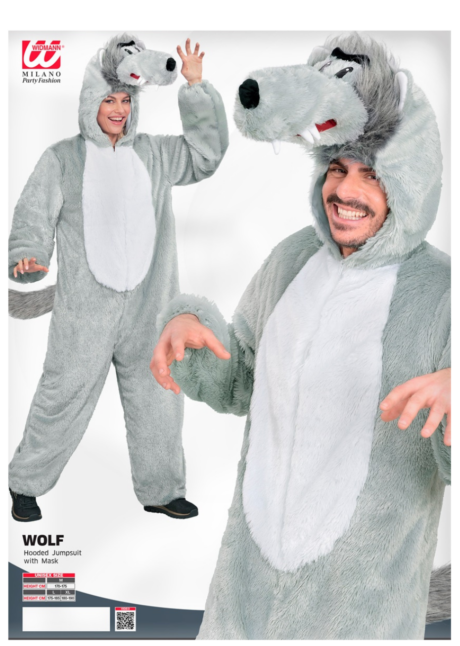 déguisement de loup adulte, déguisement loup homme, déguisement loup femme, Déguisement de Loup, Combinaison à Capuche