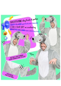 déguisement de loup adulte, déguisement loup homme, déguisement loup femme