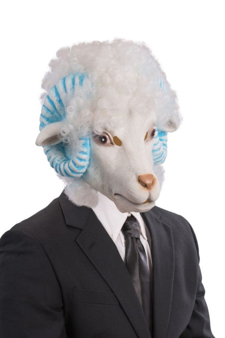 masque de mouton, masque mouton latex, masque animal latex, masques d'animaux, Masque de Mouton, Latex