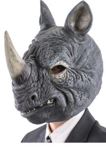 masque rhinocéros, masque rinoceros, masque animal latex, masques d'animaux, masques animaux, animal latex, Masque de Rhinocéros, Latex