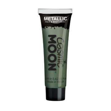 peinture corps et visage, maquillage moon, peinture vert métal maquillage, peinture visage maquillage, maquillage vert Peinture Corps et Visage, Moon Cosmic, Vert Métal