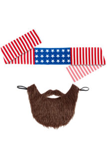 kit easy rider, barbe et bandeau de biker, barbe de biker, barbe easy rider