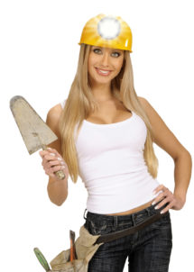 casque de chantier, casque chantier lumineux, casque de chantier rigide