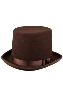 chapeau haut de forme marron, chapeau haut de forme luxe, haut de forme, Chapeau Haut de Forme, Byron, Marron