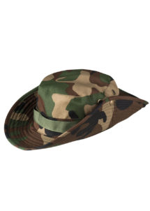 chapeau militaire, chapeau militaire camouflage, accessoire déguisement militaire, chapeau tissu camouflage