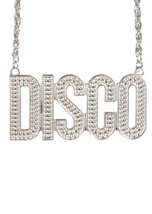 collier disco, accessoire disco, accessoire déguisement disco, collier disco brillant