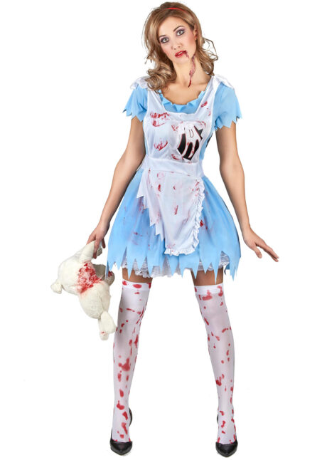 déguisement alice zombie, déguisement halloween, costume halloween femme, déguisement zombie alice, Déguisement Alice Zombie