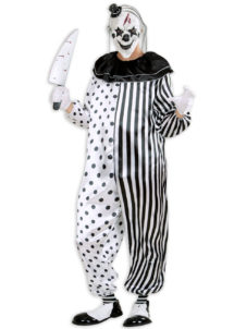 déguisement clown, déguisement clown effrayant adulte, déguisement clown de la mort, déguisement clown tueur, déguisement clown pierrot, Déguisement Clown Pierrot