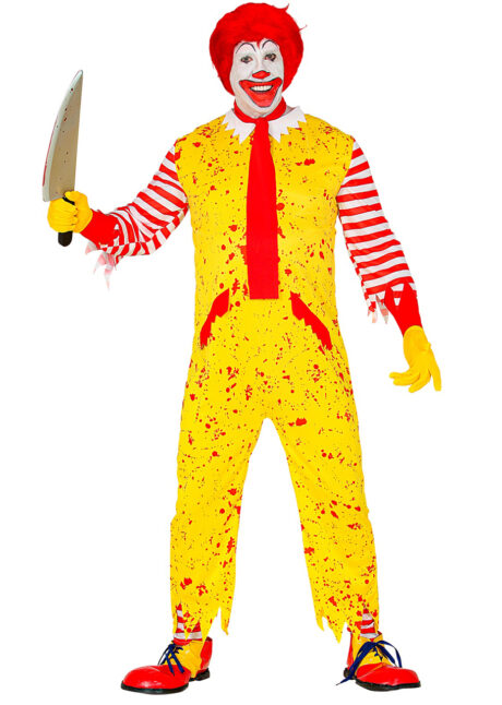 déguisement clown zombie, déguisement clown halloween, déguisement clown mac donald zombie, déguisement clown macdo, déguisement clown mcdo, déguisement ronald mc donald, déguisement ronald mac donald, déguisement mcdo,, Déguisement Clown Ronald McDonald, Zombie