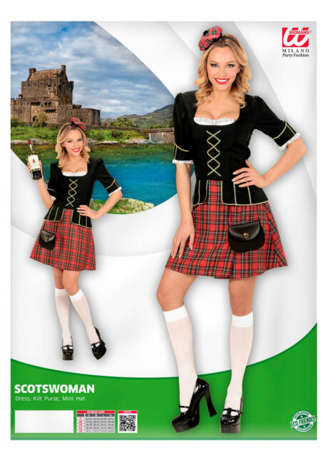 déguisement écossaise femme, déguisement kilt femme, costume d'écossaise pour femme, Déguisement d’Ecossaise