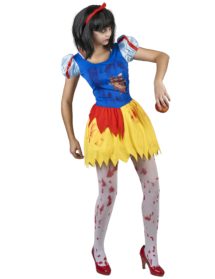 déguisement blanche neige zombie, déguisement halloween femme, déguisement zombie femme