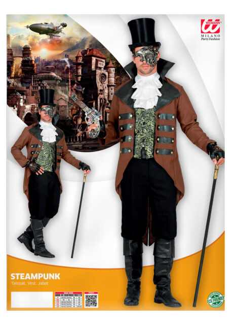 déguisement steampunk, costume steampunk, déguisement steampunk homme, Déguisement Steampunk, Veste, Gilet et Jabot