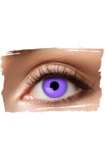 lentilles fantaisie violettes, lentilles halloween, lentilles violettes