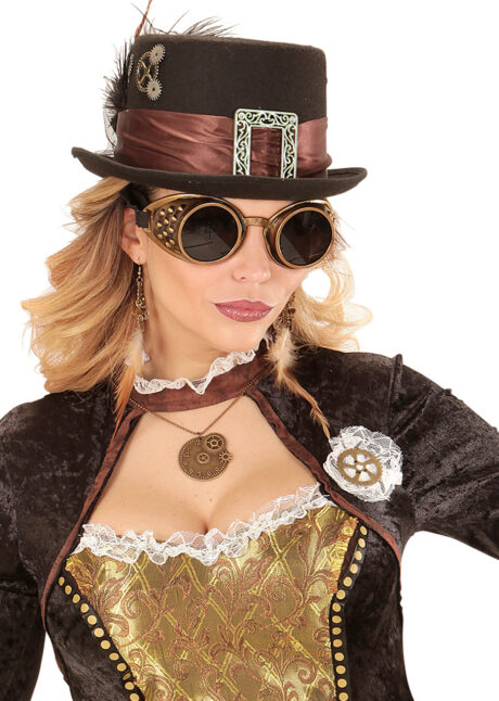 lunettes steampunk, accessoire steampunk, burning man, festival burning man, Lunettes Steampunk, Googles, Acier Vieilli