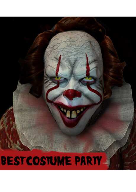 Masque clown maléfique, masque clown pennywise, masque de clown ça, masque clown It, Masque de Clown It Scary, Latex
