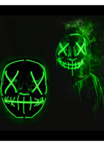 masque lumineux horreur led, masque halloween lumineux, masque lumineux halloween