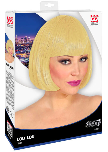 perruque blonde qualité supérieure, perruque carré blond, perruque blonde carré pour femme, Perruque Loulou, Carré Blond, Qualité Supérieure