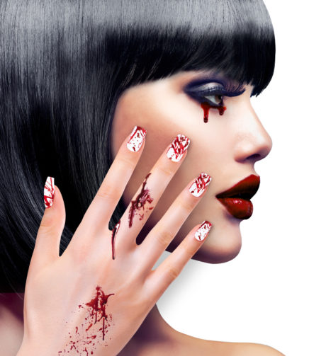 faux ongles halloween, faux ongles faux sang, faux ongles de zombie, Faux Ongles Faux Sang, autoadhésifs