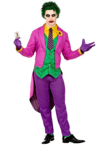 déguisement joker, déguisement joker pour homme, costume joker homme, manteau violet de joker, Déguisement de Joker Fou