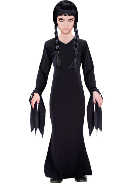 déguisement dark girl, déguisement fille halloween, robe noire fille halloween, Déguisement de Morticia, Dark Girl Gothique, Fille