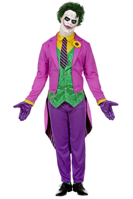 déguisement joker, déguisement joker pour homme, costume joker homme, manteau violet de joker, Déguisement de Joker Fou