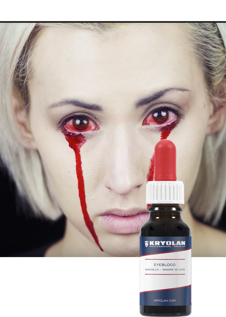 Comment Enlever Du Faux Sang Sur Le Visage Faux Sang pour les Yeux, Kryolan - Aux Feux de la Fête - Paris