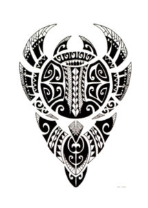 tatouage éphémère, tatouage temporaire, faux tatouage, tatouage tribal, tatouage maori, Faux Tatouages, Tortue Maori