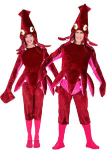déguisement de poulpe adulte, costume de poulpe, déguisement animaux, déguisement calamar, déguisement couples