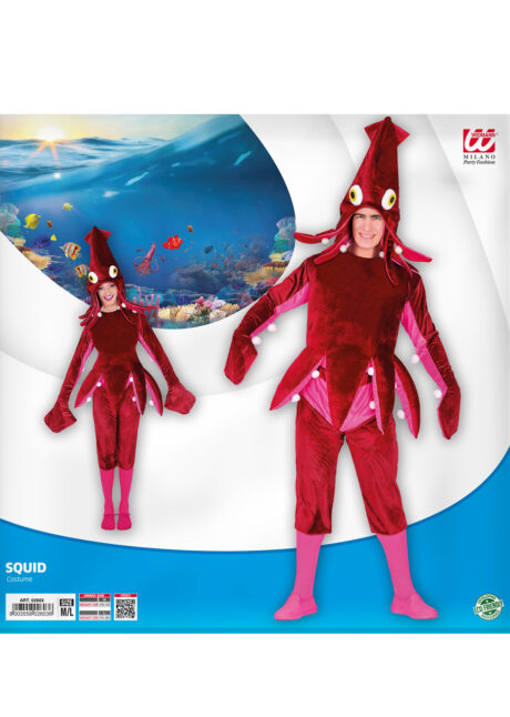 déguisement de poulpe adulte, costume de poulpe, déguisement animaux, Déguisement de Poulpe et de Calamar