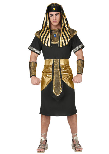déguisement de pharaon, déguisement d'égyptiens, déguisement de pharaon égyptien, déguisement antiquité, Déguisement de Pharaon Egyptien, Noir et Or