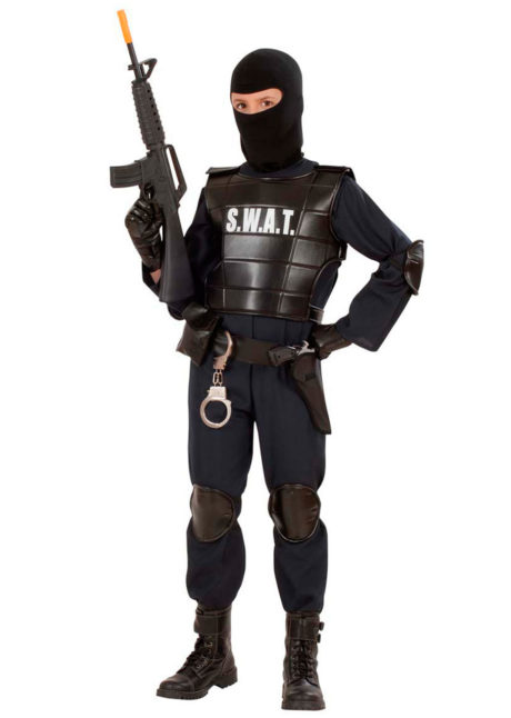 déguisement de policier swat enfant, déguisement policier garçon, costume swat garçon, Déguisement de Policier d’Intervention SWAT, Garçon