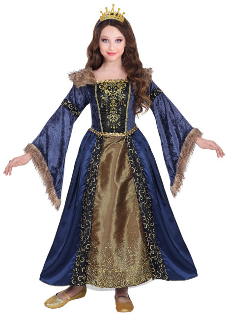 déguisement princesse médiévale fille, déguisement médiéval enfant, déguisement de princesse fille, Déguisement de Princesse, Médieval Queen, Fille