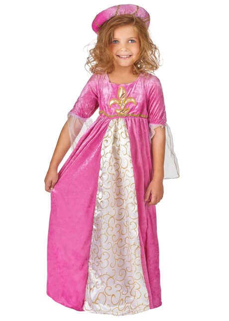 déguisement princesse rose, déguisement princesse fille, costume de princesse, déguisement de princesse, Déguisement de Princesse Médiévale Rose, Fille