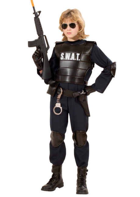 déguisement de policier swat enfant, déguisement policier garçon, costume swat garçon, Déguisement de Policier d’Intervention SWAT, Garçon