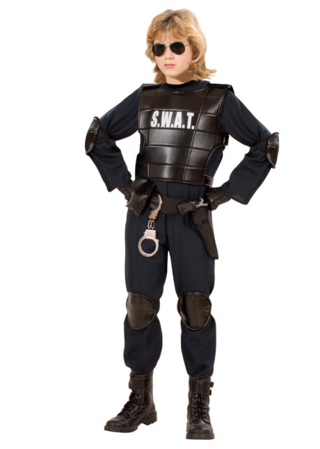 déguisement de policier swat enfant, déguisement policier garçon, costume swat garçon, Déguisement de Policier d’Intervention SWAT, Garçon