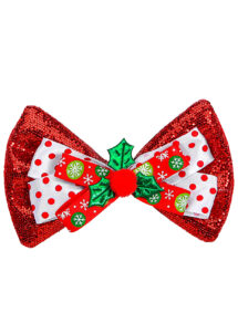 noeud papillon de noel, accessoire fin d'année, noeud papillon sapin de noël