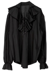 chemise époque, chemise pirate, chemise écossais, chemise renaissance, Chemise Pirate, Ecossais, Epoque, Noire