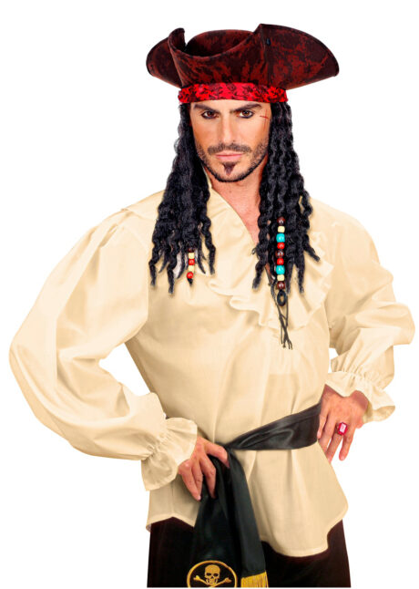 chemise pirate, chemise renaissance, chemise médiévale, chemise époque, Chemise Pirate, Tavernier, Epoque, Ivoire