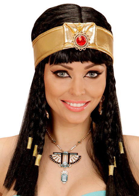 collier égyptien, accessoire déguisement égyptien, collier de pharaon, bijoux cleopatre, Collier Egyptien, Pierres et Or, Mixte Homme Femme