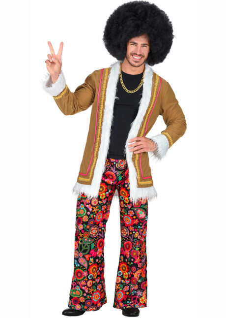 déguisement de hippie homme, costume hippie homme, déguisement hippie adulte, déguisement peace and love homme, déguisement années 70 homme, déguisement années 70 adulte, Déguisement de Hippie Woodstock